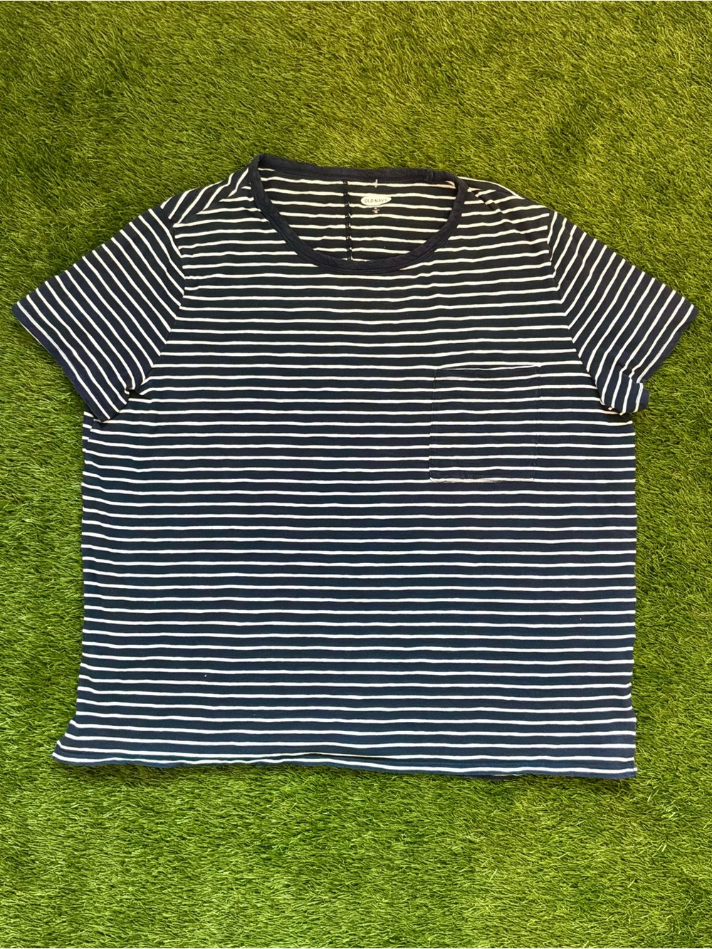 Old Navy Boyfriend Striped Pocket Tee XL - Picture 1 of 1